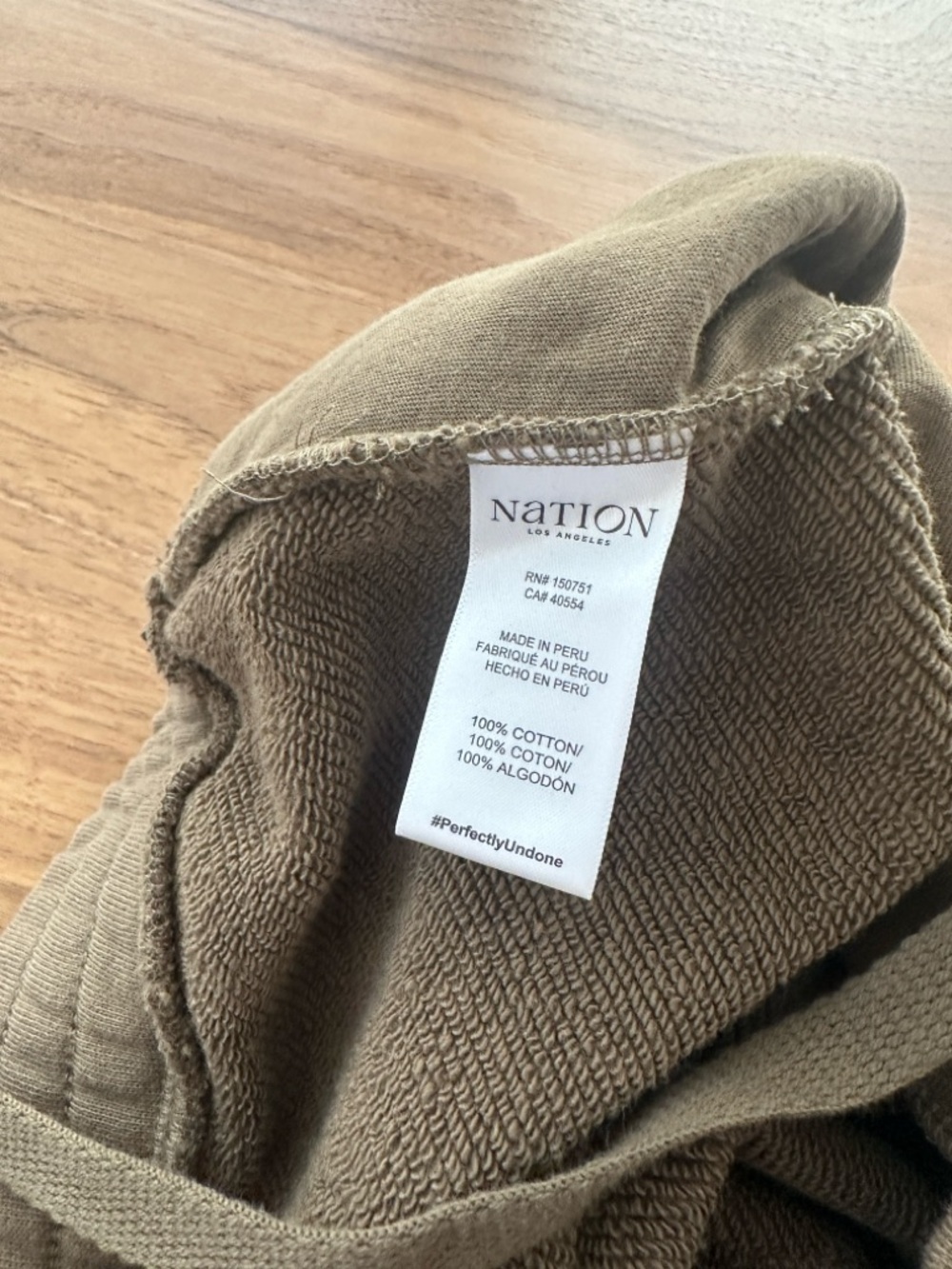 NWOT Nation LTD Casey Cargo Sweatpants Capers Green Joggers - Picture 5 of 9